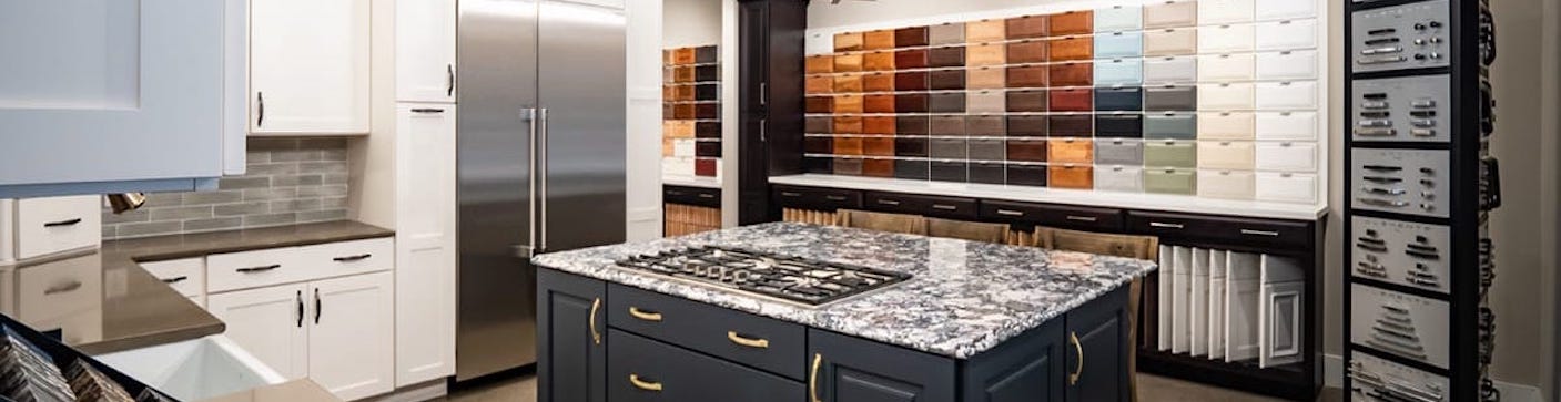 Display kitchens inside The JAE Company Dublin showroom